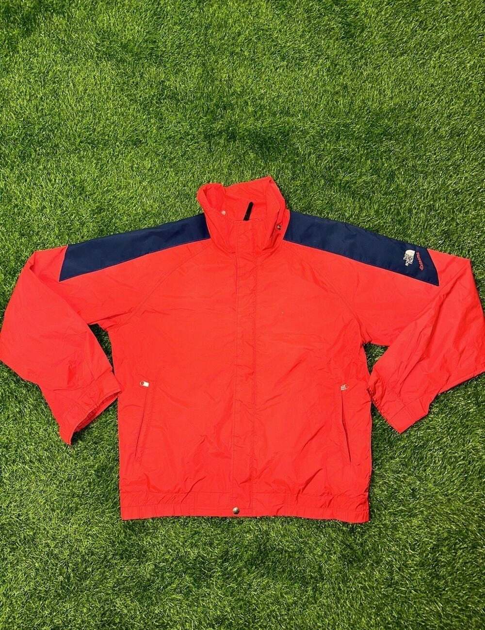 Vintage The North Face Extreme Gore-Tex Windbreaker Jacket Men's XL Red Navy Blu